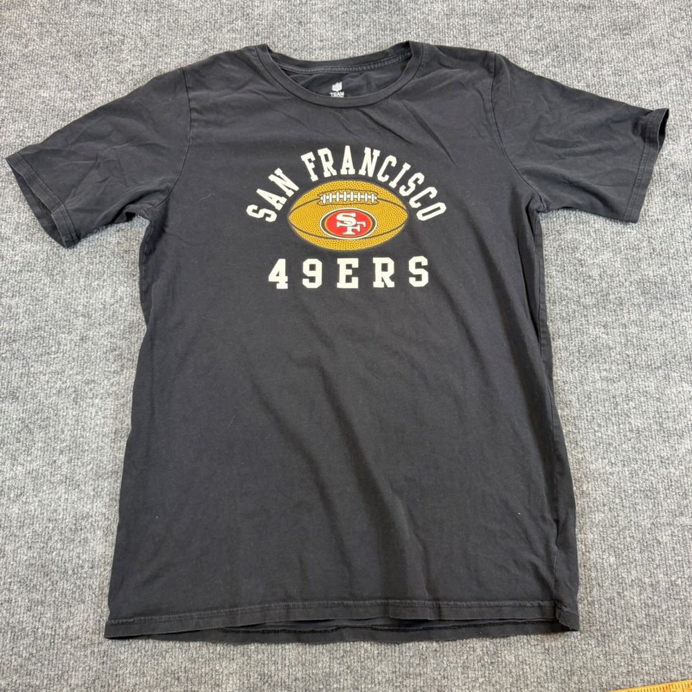 NFL Team Apparel San Francisco 49ers Graphic T-Shirt Black Size 2XL Gorpcore